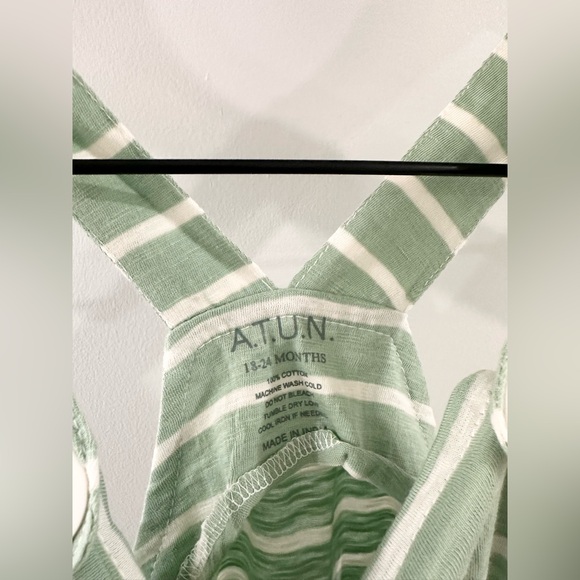 NWT A.T.U.N. Striped Gender Neutral Toddler Romper Size 18-24 Months - Picture 4 of 5